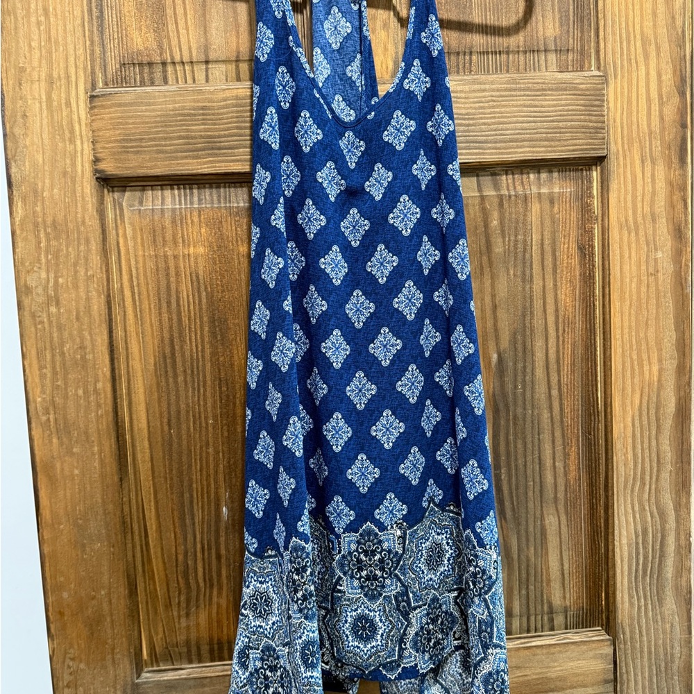 Apt. 9 Navy and White Backless Dress